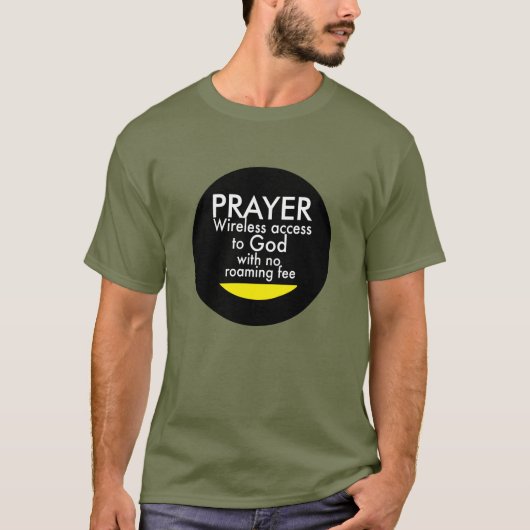 Prayer - draadloos t-shirt (Voorkant)