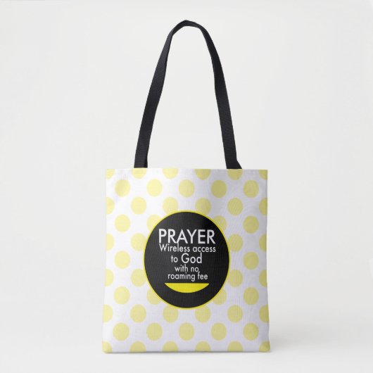 Prayer - draadloos tote bag (Voorkant)