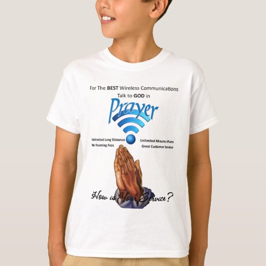 Prayer: Draadloze communicatie T-shirt (Voorkant)