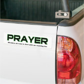 Prayer, draadloze toegang tot God-Christelijk gesc Bumpersticker (Op Truck)