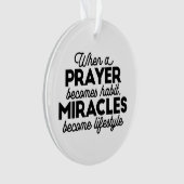 Prayer en Miracles Ornament (voorkant)