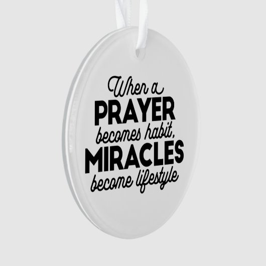 Prayer en Miracles Ornament (voorkant)