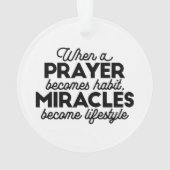 Prayer en Miracles Ornament (achterkant)