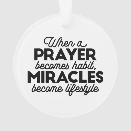 Prayer en Miracles Ornament (achterkant)