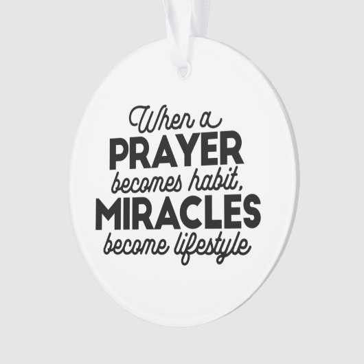 Prayer en Miracles Ornament (voorkant)