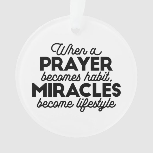 Prayer en Miracles Ornament (voorkant)