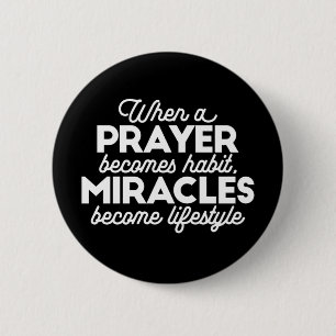 Prayer en Miracles Ronde Button 5,7 Cm