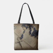 Prayer en Rosary Tote Bag (Achterkant)