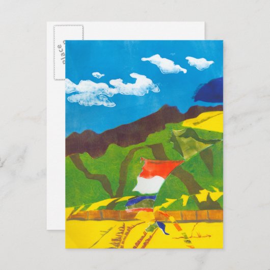 Prayer Flags Briefkaart (Voorkant / Achterkant)