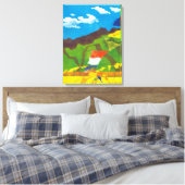 Prayer Flags Canvas Afdruk (Insitu (Slaapkamer))