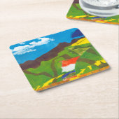 Prayer Flags Kartonnen Onderzetters (Schuin)