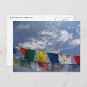 Prayer flags, Leh, Ladakh, India Briefkaart (Voorkant / Achterkant)