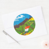 Prayer Flags Ronde Sticker (Envelop)