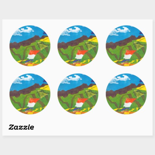 Prayer Flags Ronde Sticker (Vel)