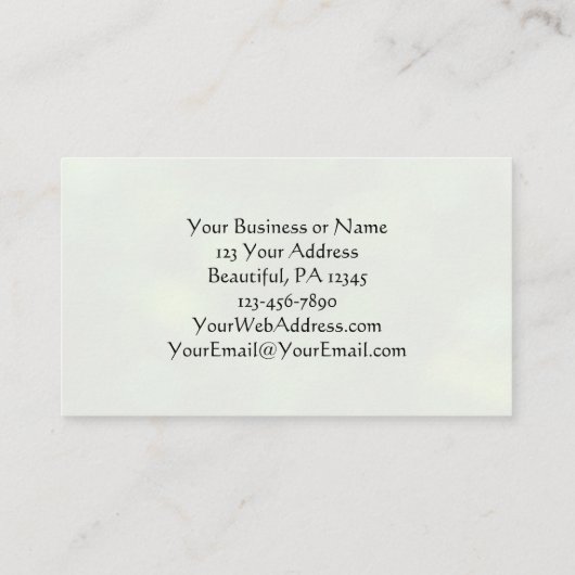 Prayer for Eyes to See and Ears to Hear, Flower Visitekaartje (Achterkant)