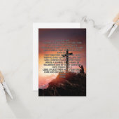 Prayer for Kids Protection Flat Wenskaart Kaart (Voorkant / Achterkant in situ)