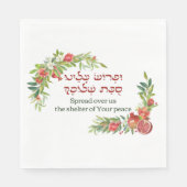 Prayer for Peace for Sukkot | Sukkah Decor Servet (Voorkant)