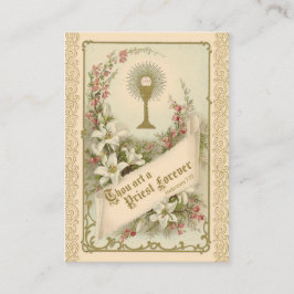 Prayer for Priests by St. Therese Holy Card Visitekaartje