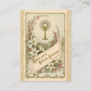 Prayer for Priests by St. Therese Holy Card Visitekaartje