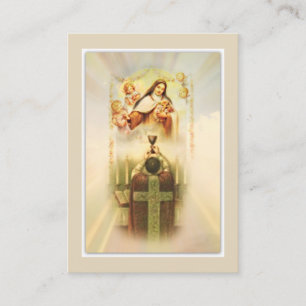 Prayer for Priests by St. Therese Holy Card Visitekaartje