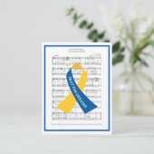 Prayer for Ukraine Hymn Sheet Music Briefkaart (Staand voorkant)