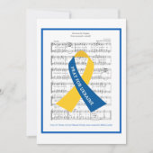 Prayer for Ukraine Hymn Sheet Music Flat Greeting Kaart (Voorkant)