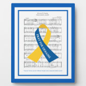 Prayer for Ukraine Hymn Sheet Music Tabletop Fotoplaat (Voorkant)