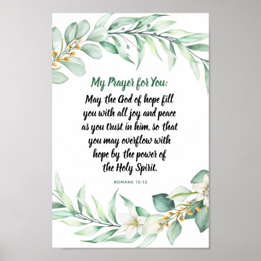 Prayer for You Calligraphy Poster (Voorkant)