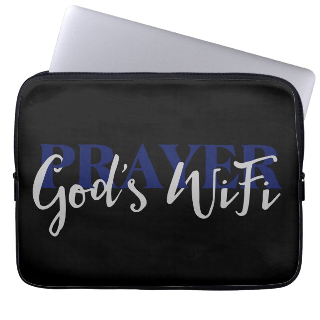 PRAYER God's WiFi Laptop Sleeve (Voorkant)