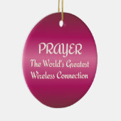PRAYER - Groeste draadloze verbinding Keramisch Ornament (Rechts)