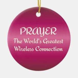 PRAYER - Groeste draadloze verbinding Keramisch Ornament