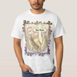 Prayer Hands Cross T-Shirt