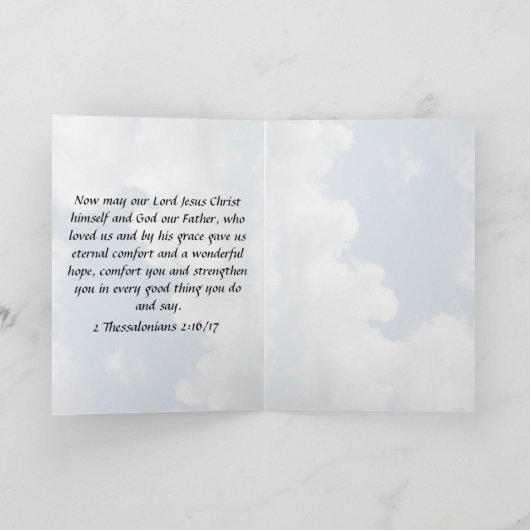 Prayer Hartelijk dank Bedankkaart (Binnen)