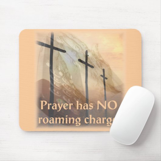 Prayer heeft geen roamingkosten muismat (Met muis)