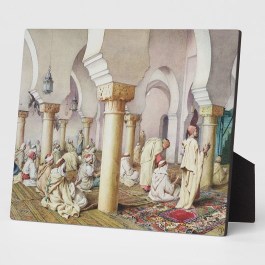 Prayer in de moskee, 1884 fotoplaat (Zijkant)