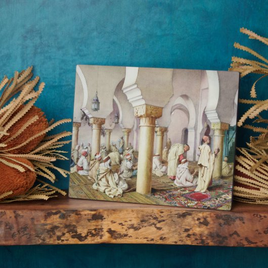 Prayer in de moskee, 1884 fotoplaat (Zijkant)