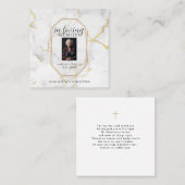 Prayer in memory of loved one Card Contactkaartje (Voorkant / Achterkant)