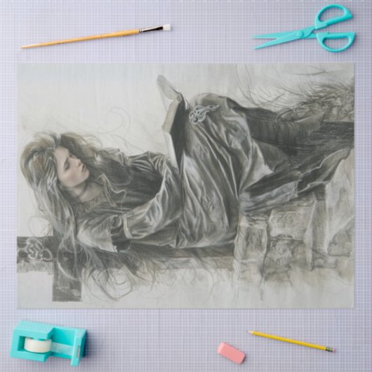 Prayer in Time of Grief Decoupage  Tissue Paper Tissuepapier (Craft)