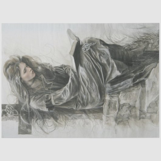 Prayer in Time of Grief Decoupage  Tissue Paper Tissuepapier (Voorkant)