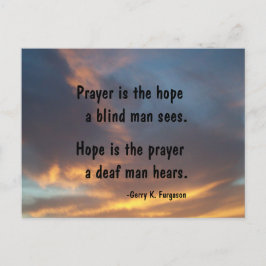 PRAYER IS DE HOPE POST KAART