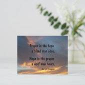 PRAYER IS DE HOPE POST KAART (Staand voorkant)