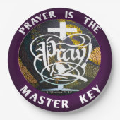 PRAYER IS DE MEESTE SLEUTEL. Bid! Papieren Bordje (Voorkant)