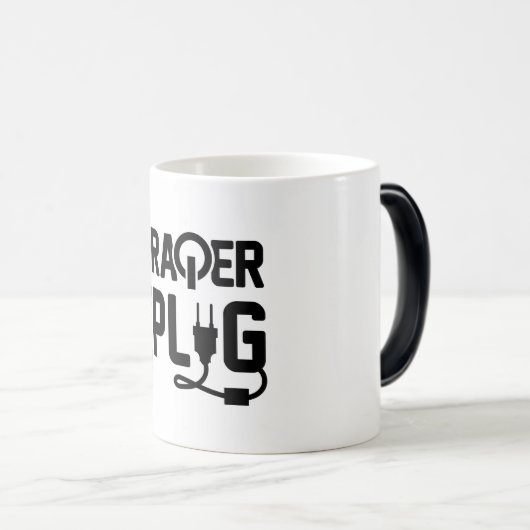 Prayer is de Plug Morphing-Mok Magische Mok (Voorkant rechts)