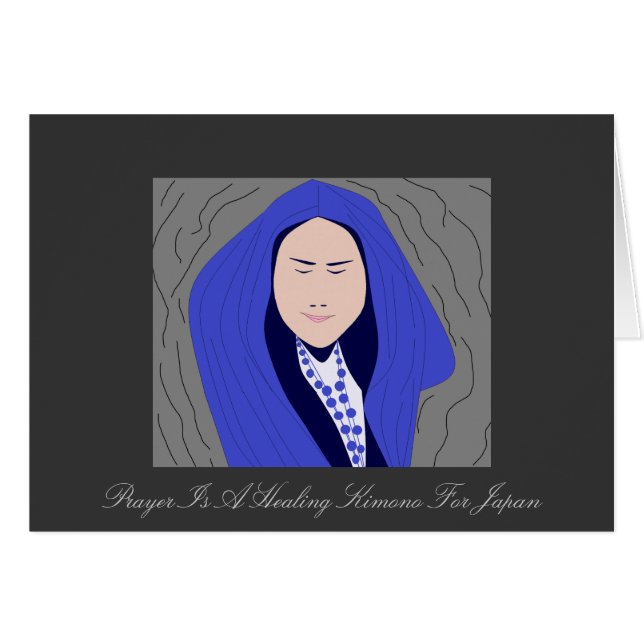 PRAYER IS EEN GEZONDHEIDSKIMONO VOOR JAPAN (Voorkant Horizontaal)