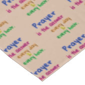 Prayer is het antwoord tafelkleed (Gekanteld)