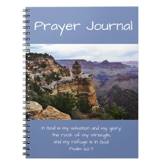 Prayer Journal Bijbel Verse Grand Canyon Uitzicht Notitieboek (Voorkant)