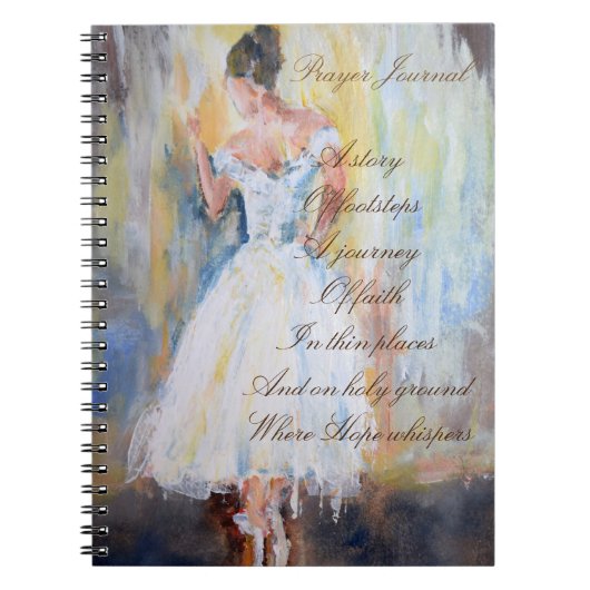Prayer Journal met danser Notitieboek (Voorkant)