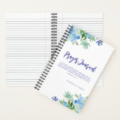 Prayer Journal Modern Waterverf Bloemen Notitieboe Notitieboek (Binnen)