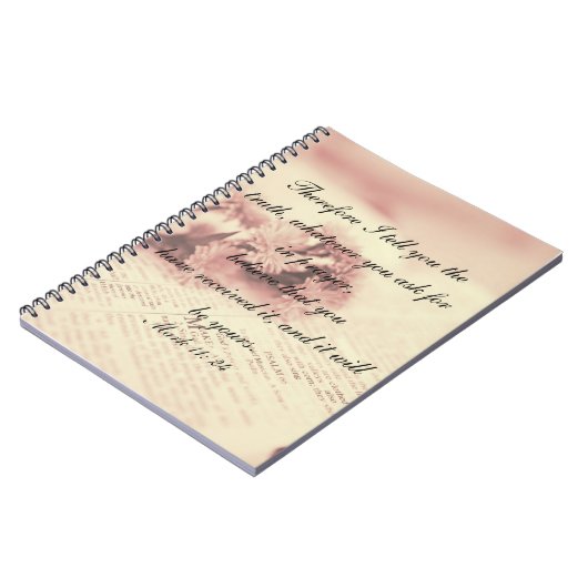 Prayer Journal Note Book Mark 11: 24 Notitieboek (Linkerzijde)