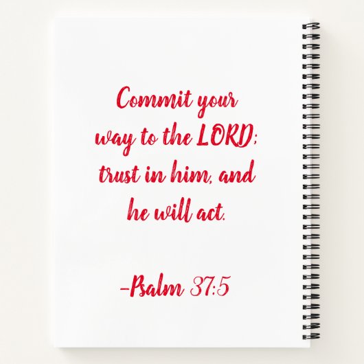 Prayer Journal Notitieboek (Achterkant)